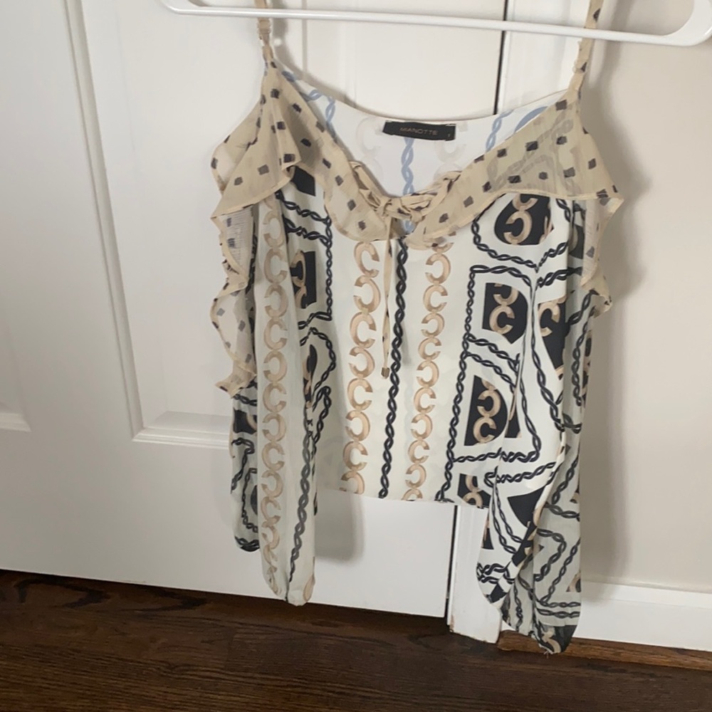 Mianotte blouse size 1 fit( XS to S ) Material polyester